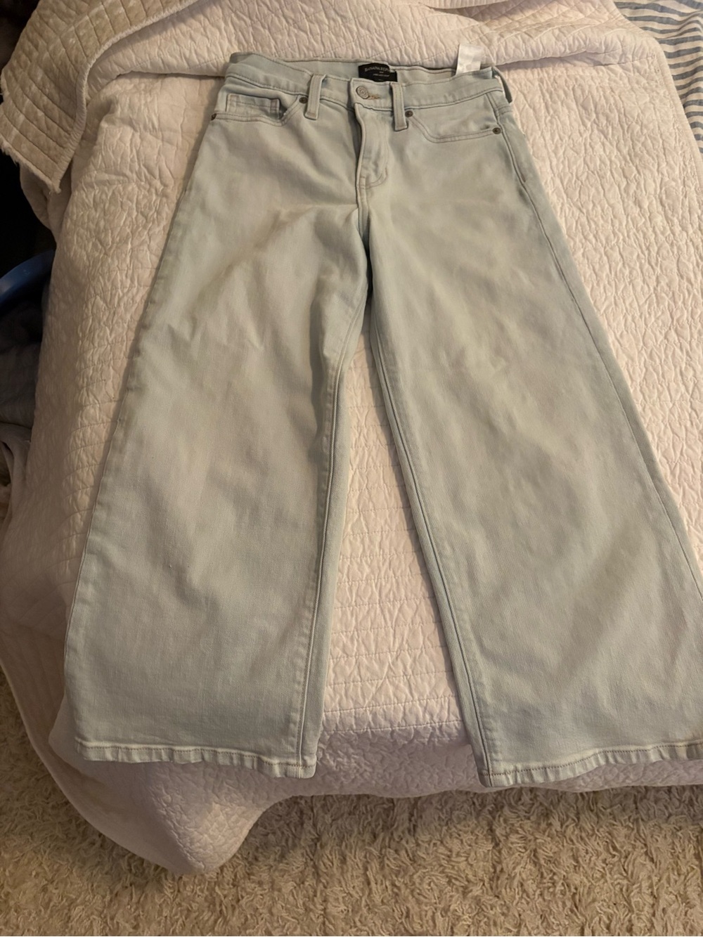 Banana Republic Pale Blue Wide Crop Leg Jeans